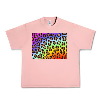 Salmon leopard background rainbow 3200x2400 Urban Heavy Tee - AdoDesignShop