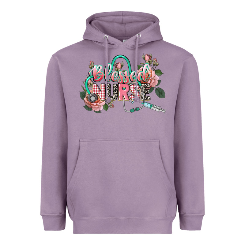 Blessed Nurse Heavyweight Hoodie by CowGirlArtShop | Teevron