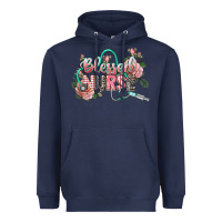 Navy blessed nurse Heavyweight Hoodie - CowGirlArtShop