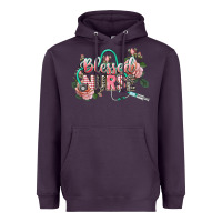 Plum blessed nurse Heavyweight Hoodie - CowGirlArtShop