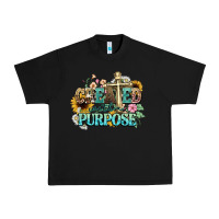 Black created with a purpose Urban Heavy Tee - NancyCooperArtShop