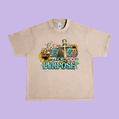 Created With A Purpose Urban Heavy Tee Designed By Nancycooperartshop