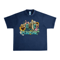 Navy created with a purpose Urban Heavy Tee - NancyCooperArtShop