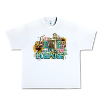White created with a purpose Urban Heavy Tee - NancyCooperArtShop