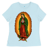 Baby Blue our lady of Guadalupe Ladies Tee - JahusDesignShop