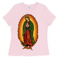 Bubblegum Pink our lady of Guadalupe Ladies Tee - JahusDesignShop