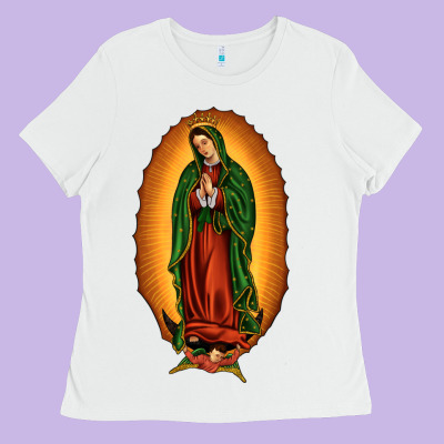 Our Lady Of Guadalupe Ladies Tee Designed By Jahusdesignshop