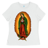 White our lady of Guadalupe Ladies Tee - JahusDesignShop