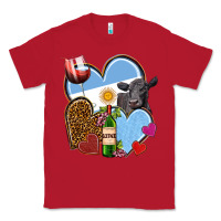 Red Argentina hearts Classic Tee - NancyCooperArtShop