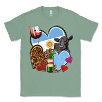 Sage Argentina hearts Classic Tee - NancyCooperArtShop
