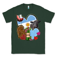 Sports Green Argentina hearts Classic Tee - NancyCooperArtShop