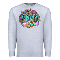 Heather Grey Easter Mama Happy Easter Day Premium Sweatshirt - CowGirlArtShop