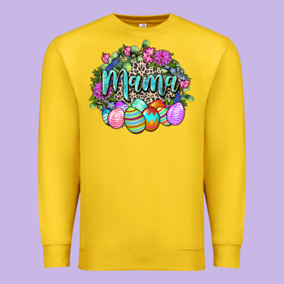 Easter Mama Happy Easter Day Premium Sweatshirt Designed By Cowgirlartshop