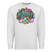 Oatmeal Heather Easter Mama Happy Easter Day Premium Sweatshirt - CowGirlArtShop