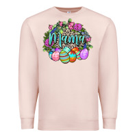 Pale Pink Easter Mama Happy Easter Day Premium Sweatshirt - CowGirlArtShop