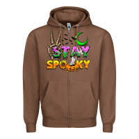 Chestnut Stay spooky Zipper Hoodie - NancyCooperArtShop