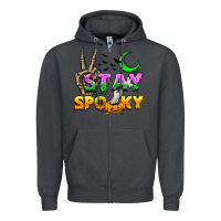 Smoke Stay spooky Zipper Hoodie - NancyCooperArtShop