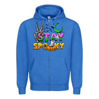 True Royal Stay spooky Zipper Hoodie - NancyCooperArtShop