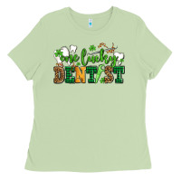 Matcha st patricks day one lucky dentist Ladies Tee - AdoDesignShop