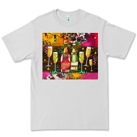 Dove Grey Christmas champagne bottles and Premium Tee - AdoDesignShop