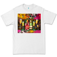 White Christmas champagne bottles and Premium Tee - AdoDesignShop