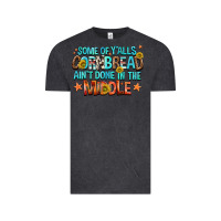 Vintage Black some of yalls cornbread aint done in the middle Vintage Tee - NancyCooperArtShop