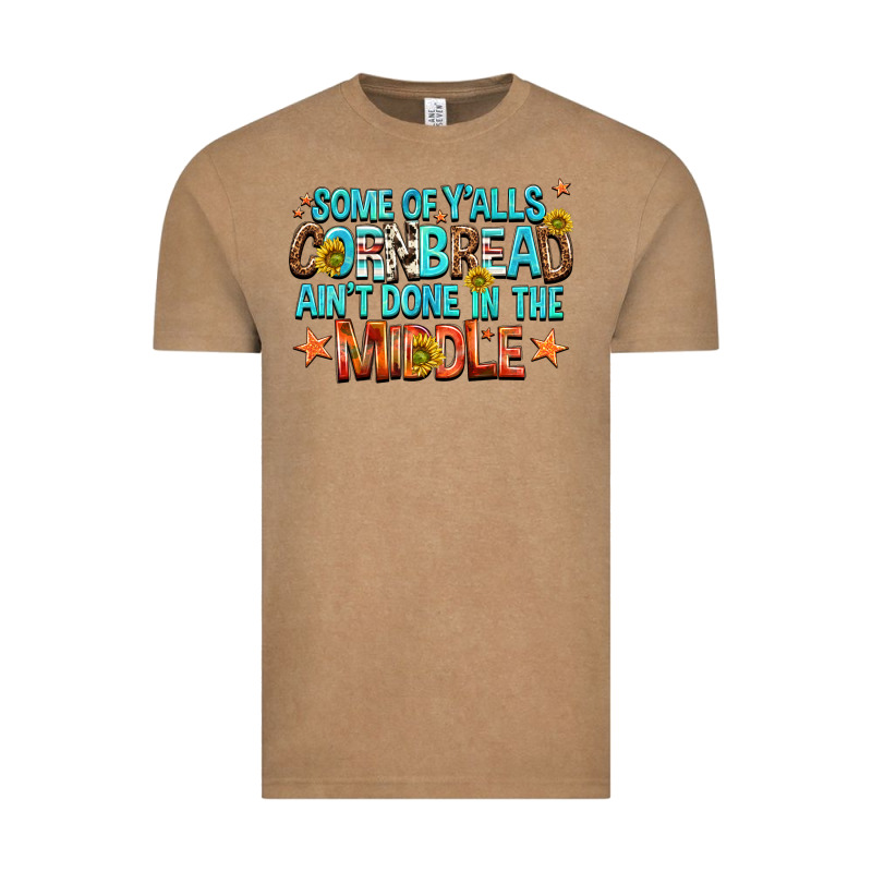 Some Of Yalls Cornbread Aint Done In The Middle Vintage Tee by NancyCooperArtShop | Teevron