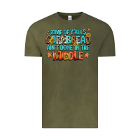 Vintage Olive some of yalls cornbread aint done in the middle Vintage Tee - NancyCooperArtShop