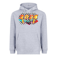 Heather Grey Race 2024 Heavyweight Hoodie - CowGirlArtShop