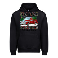 Black Farm Fresh Christmas Trees Cut Your Own Urban Hoodie - FaDigitalArtStudio