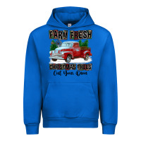 Cobalt Farm Fresh Christmas Trees Cut Your Own Urban Hoodie - FaDigitalArtStudio