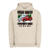 Pigment French Oak Farm Fresh Christmas Trees Cut Your Own Urban Hoodie - FaDigitalArtStudio