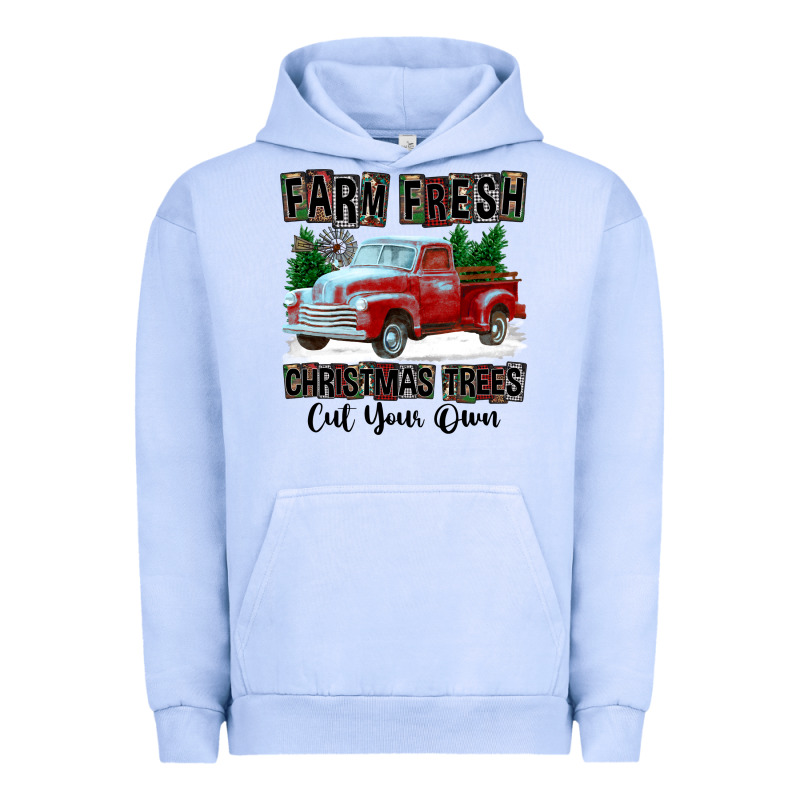 Farm Fresh Christmas Trees Cut Your Own Urban Hoodie by FaDigitalArtStudio | Teevron