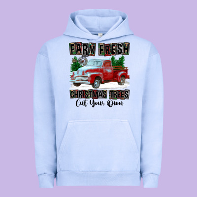 Farm Fresh Christmas Trees Cut Your Own Urban Hoodie Designed By Fadigitalartstudio