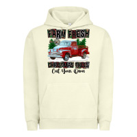 Pigment Pistachio Farm Fresh Christmas Trees Cut Your Own Urban Hoodie - FaDigitalArtStudio