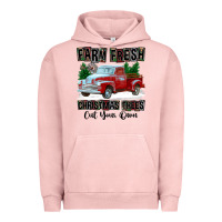 Pigment Salmon Farm Fresh Christmas Trees Cut Your Own Urban Hoodie - FaDigitalArtStudio