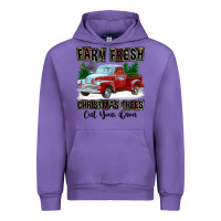 Tulip Farm Fresh Christmas Trees Cut Your Own Urban Hoodie - FaDigitalArtStudio