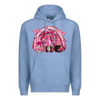 Colony Blue gnomes rainbow breast cancer Premium Hoodie - CowGirlArtShop
