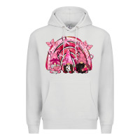 Dove Grey gnomes rainbow breast cancer Premium Hoodie - CowGirlArtShop