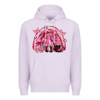 Lilac gnomes rainbow breast cancer Premium Hoodie - CowGirlArtShop