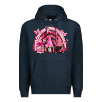 Navy gnomes rainbow breast cancer Premium Hoodie - CowGirlArtShop