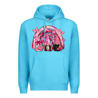 Ocean Blue gnomes rainbow breast cancer Premium Hoodie - CowGirlArtShop