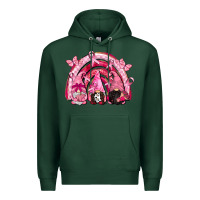 Sports Green gnomes rainbow breast cancer Premium Hoodie - CowGirlArtShop
