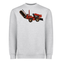 Heather Grey red ditch witch Heavyweight Sweatshirt - LillyAllenDesigns