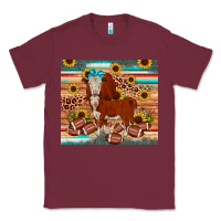 Burgundy football hereford sunflower tumbler Classic Tee - JahusDesignShop
