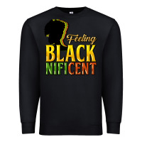 Black Feeling blacknificent Premium Sweatshirt - HowdyJamesFarm