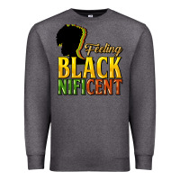 Charcoal Heather Feeling blacknificent Premium Sweatshirt - HowdyJamesFarm