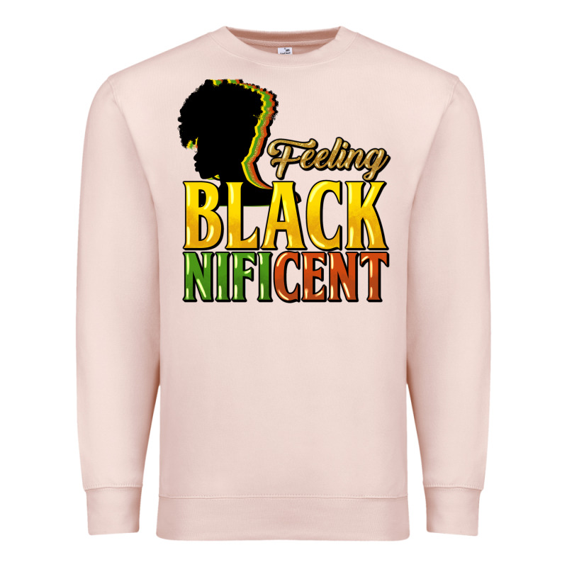 Feeling Blacknificent Premium Sweatshirt by HowdyJamesFarm | Teevron