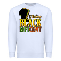 White Feeling blacknificent Premium Sweatshirt - HowdyJamesFarm