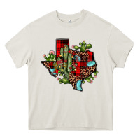 Cream cactus christmas texas map Heavy Core Tee - JahusDesignShop